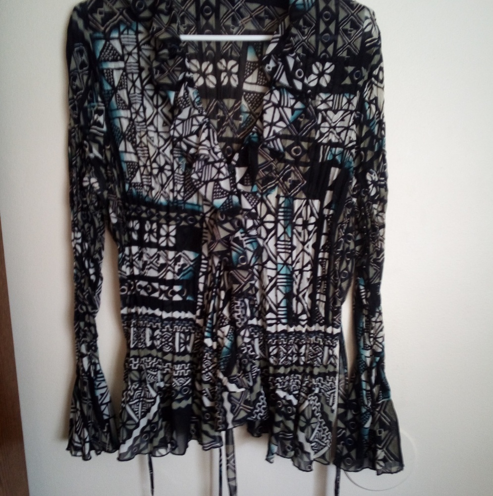 Elementz ruffled blouse